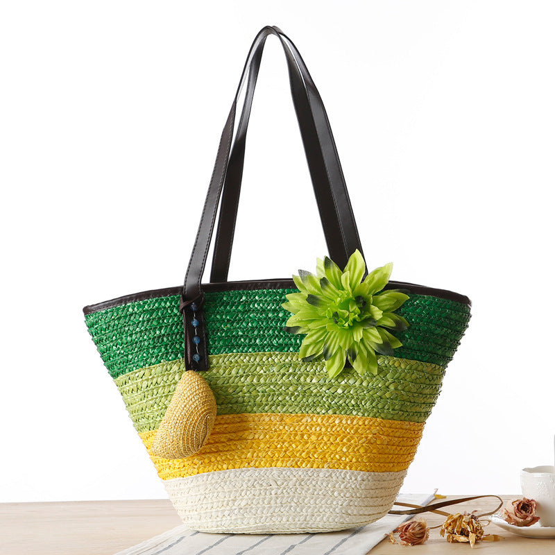 Korean straw bun mother bag