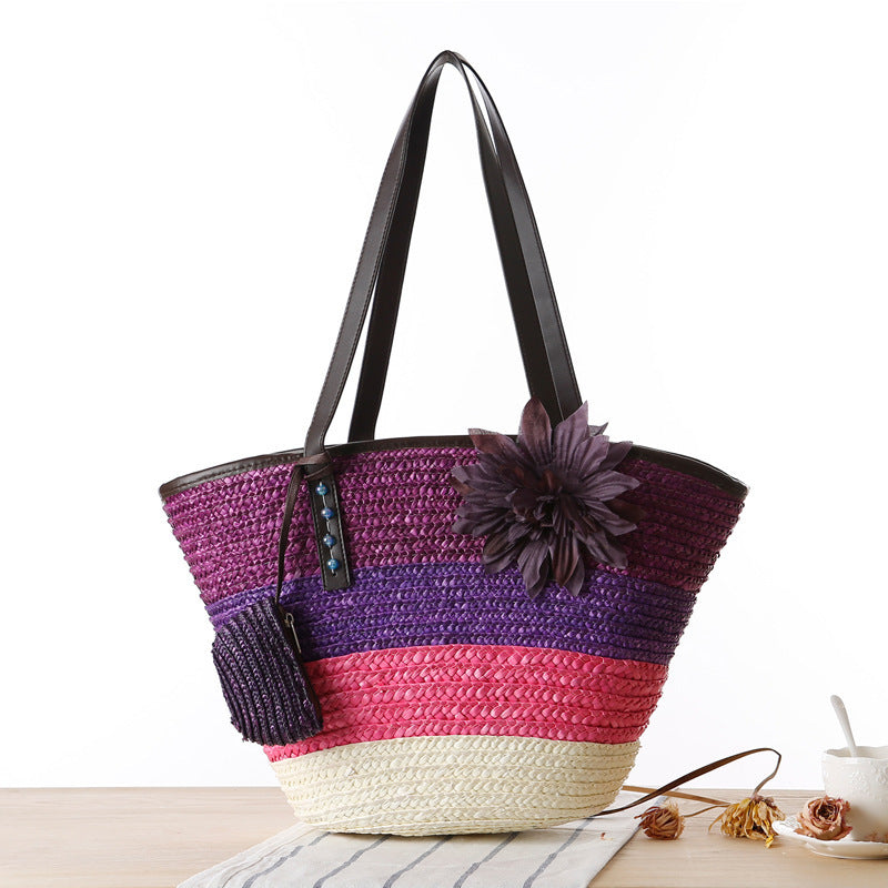 Korean straw bun mother bag