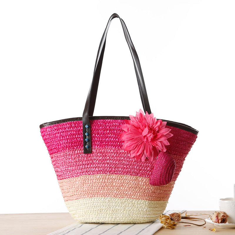 Korean straw bun mother bag