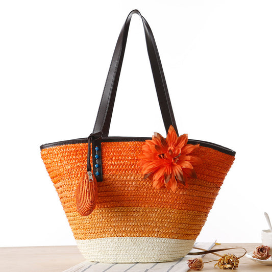 Korean straw bun mother bag